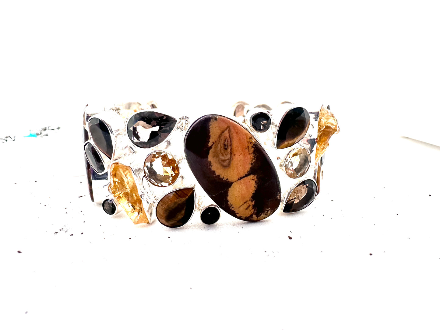 Noreena Jasper with Smoky Quartz,Tiger Eye and Citrine