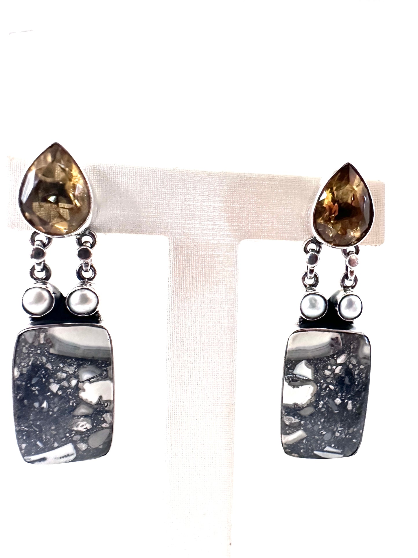 Malingana Jasper with Pearl and Faceted Citrine