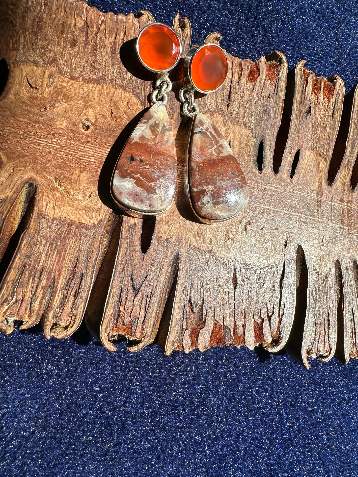 Crazy Lace Agate with Carnelian
