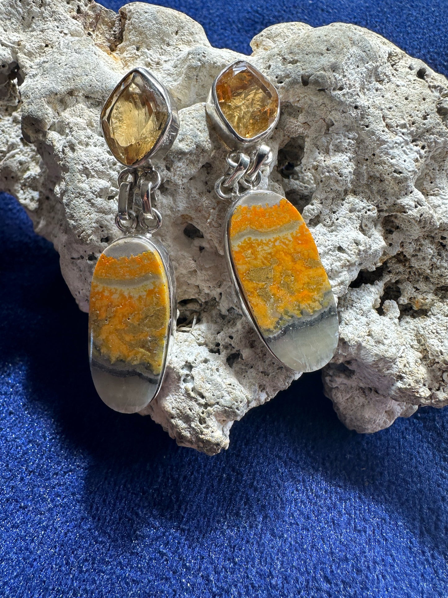 Citrine with Bumble Bee Jasper