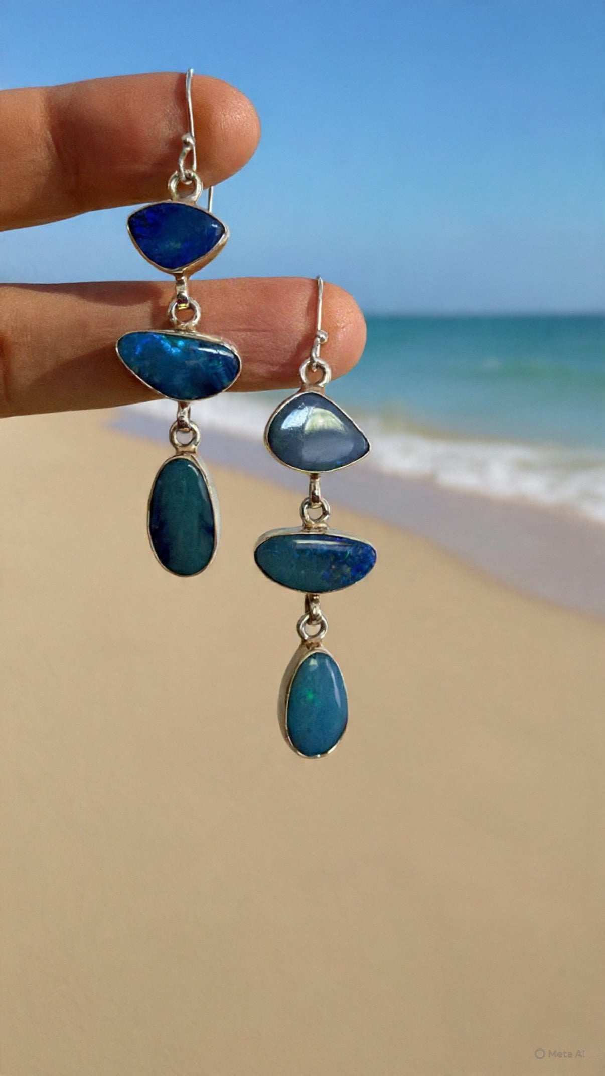 Australian Boulder Opal Danglers