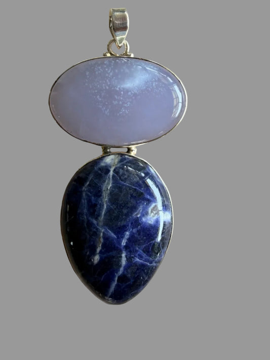 Sodalite with Lavender Jade