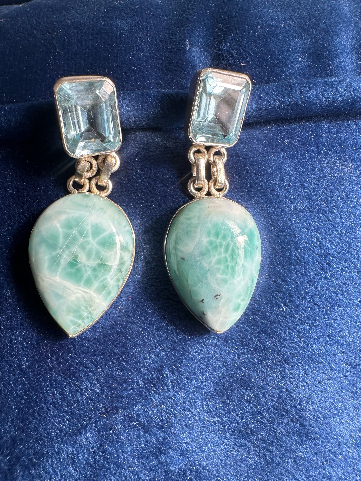 Larimar and  Blue Topaz