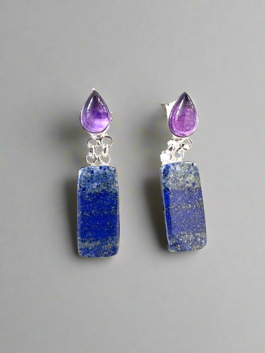 Lapis Lazuli with Amethyst