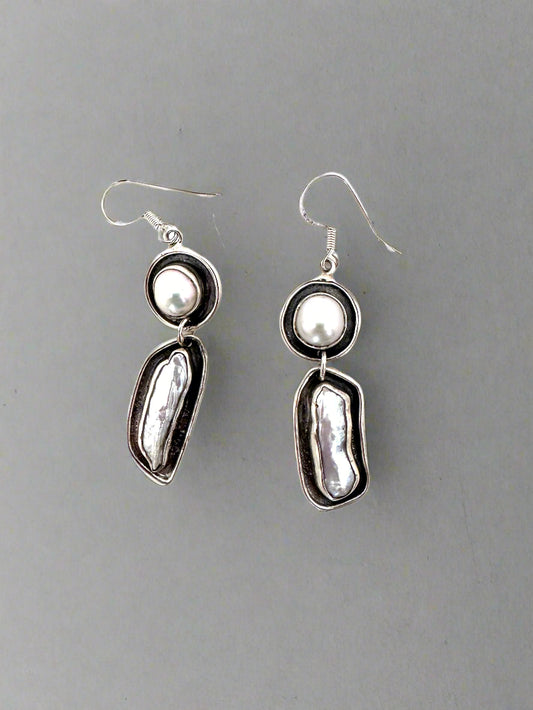Pearl with Biwa Pearl
