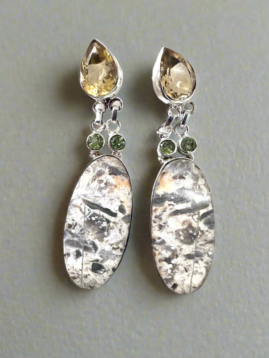 Malingana Jasper with Peridot and Citrine