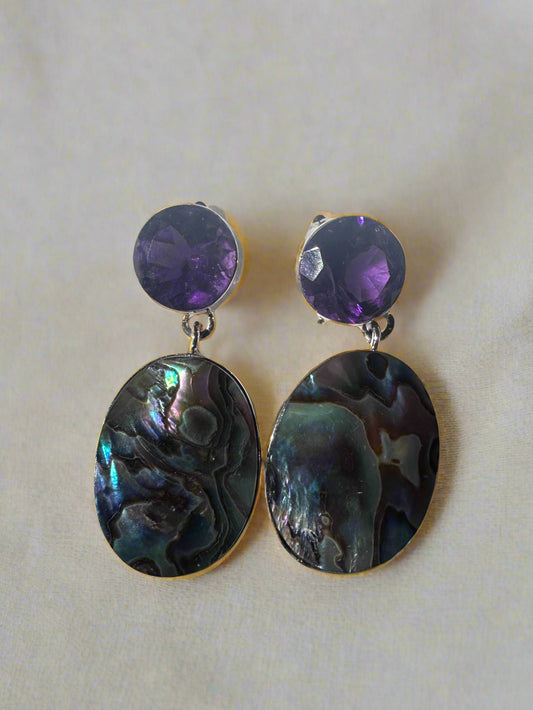 Abalone with Amethyst