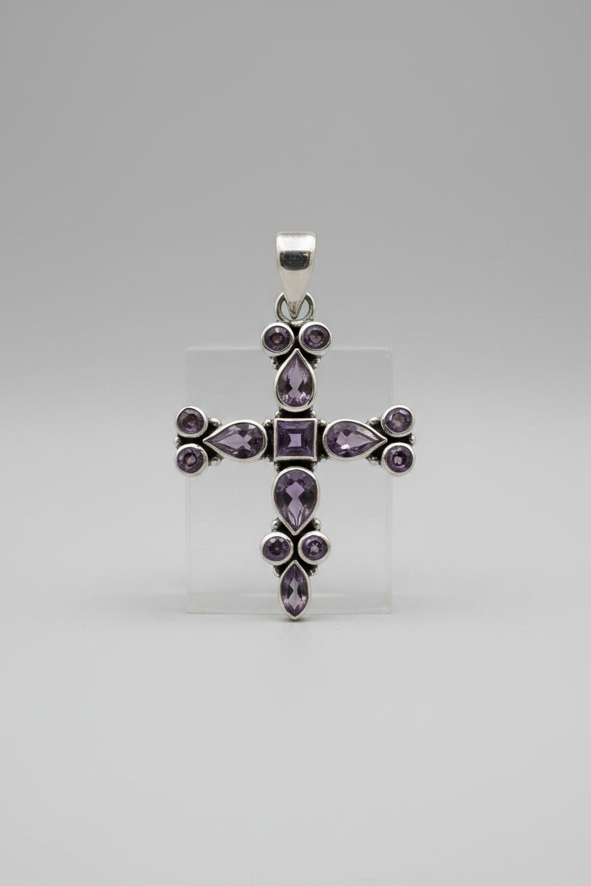 Amethyst Garden Cross
