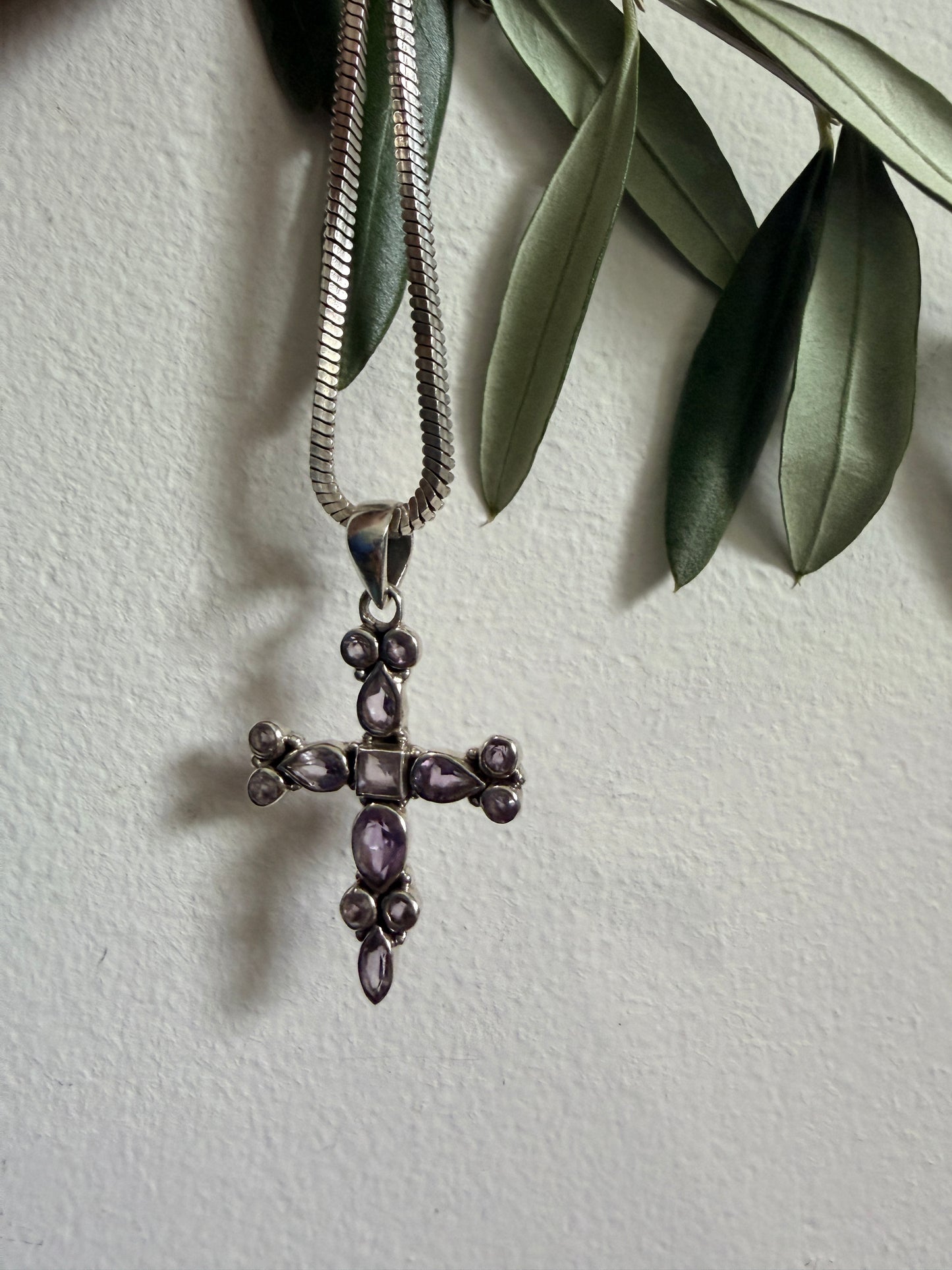 Amethyst Garden Cross