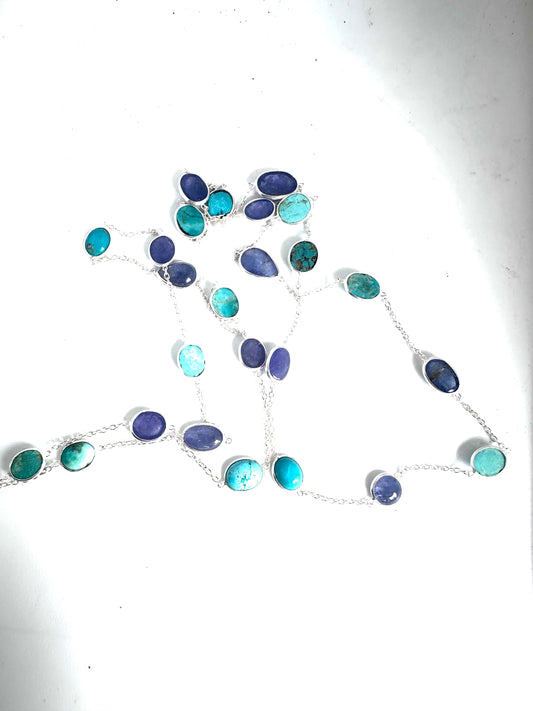 Tanzanite with Turqoise