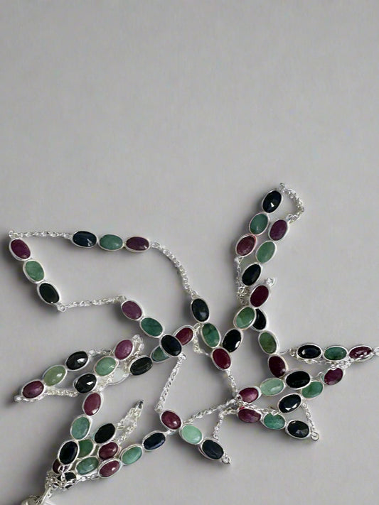 Ruby with Emerald and Black Onyx
