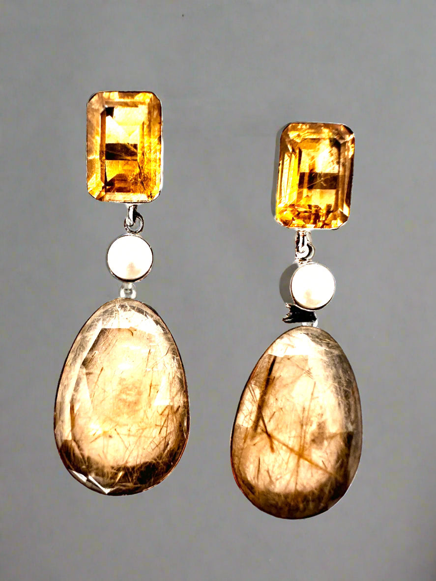 Citrine with Golden Rutile Quartz