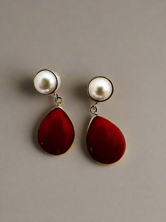 Red Coral with Pearl