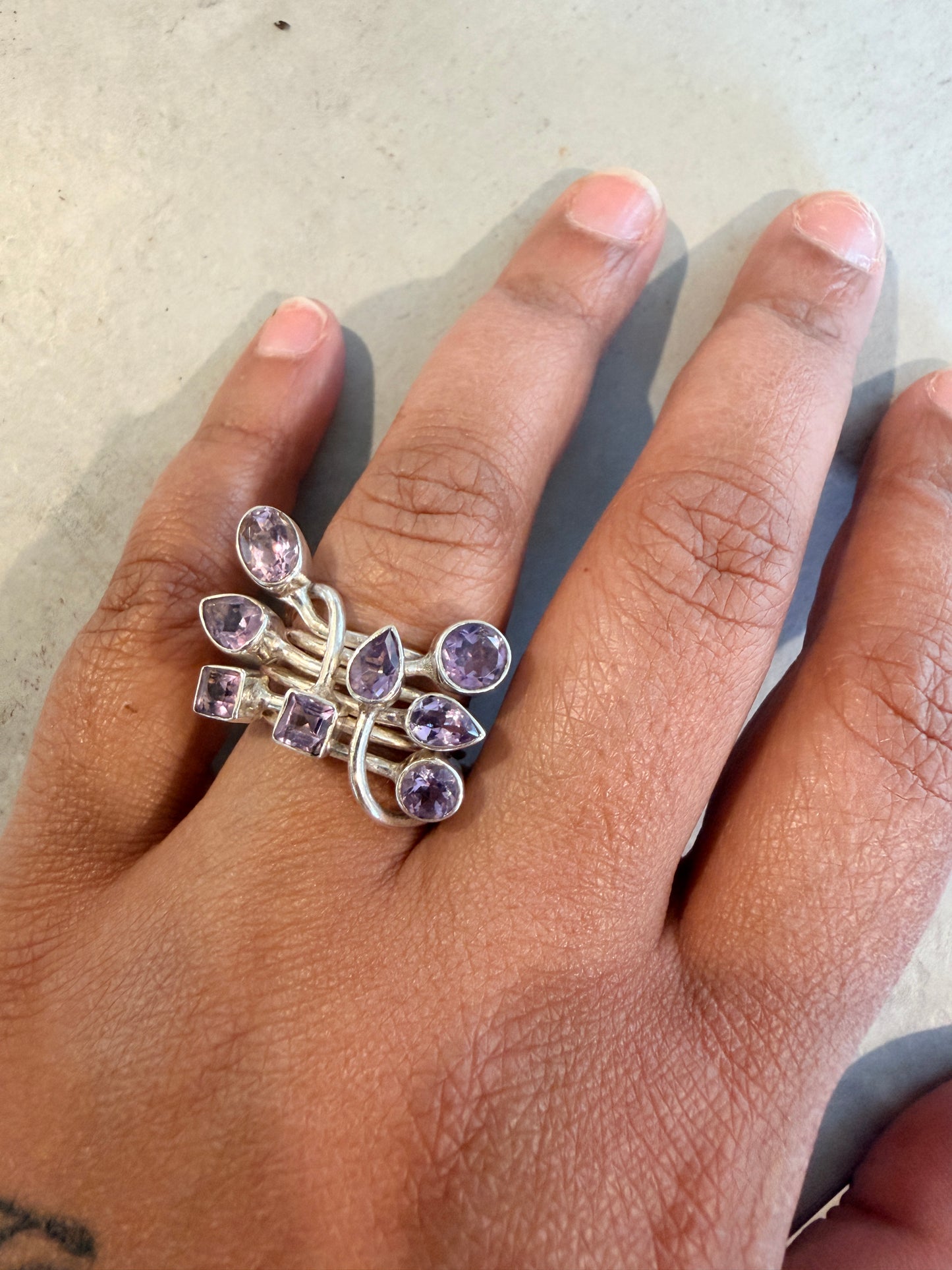 Amethyst Garden Ring