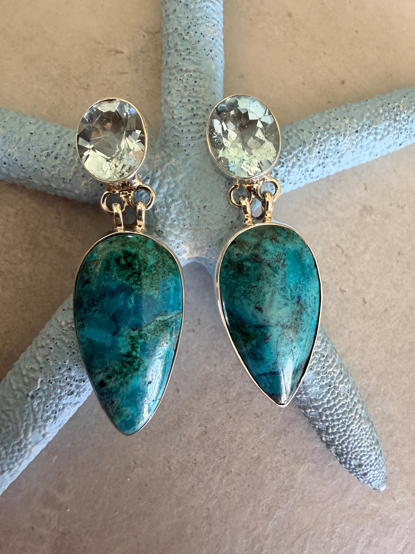 Azurite with Blue Topaz