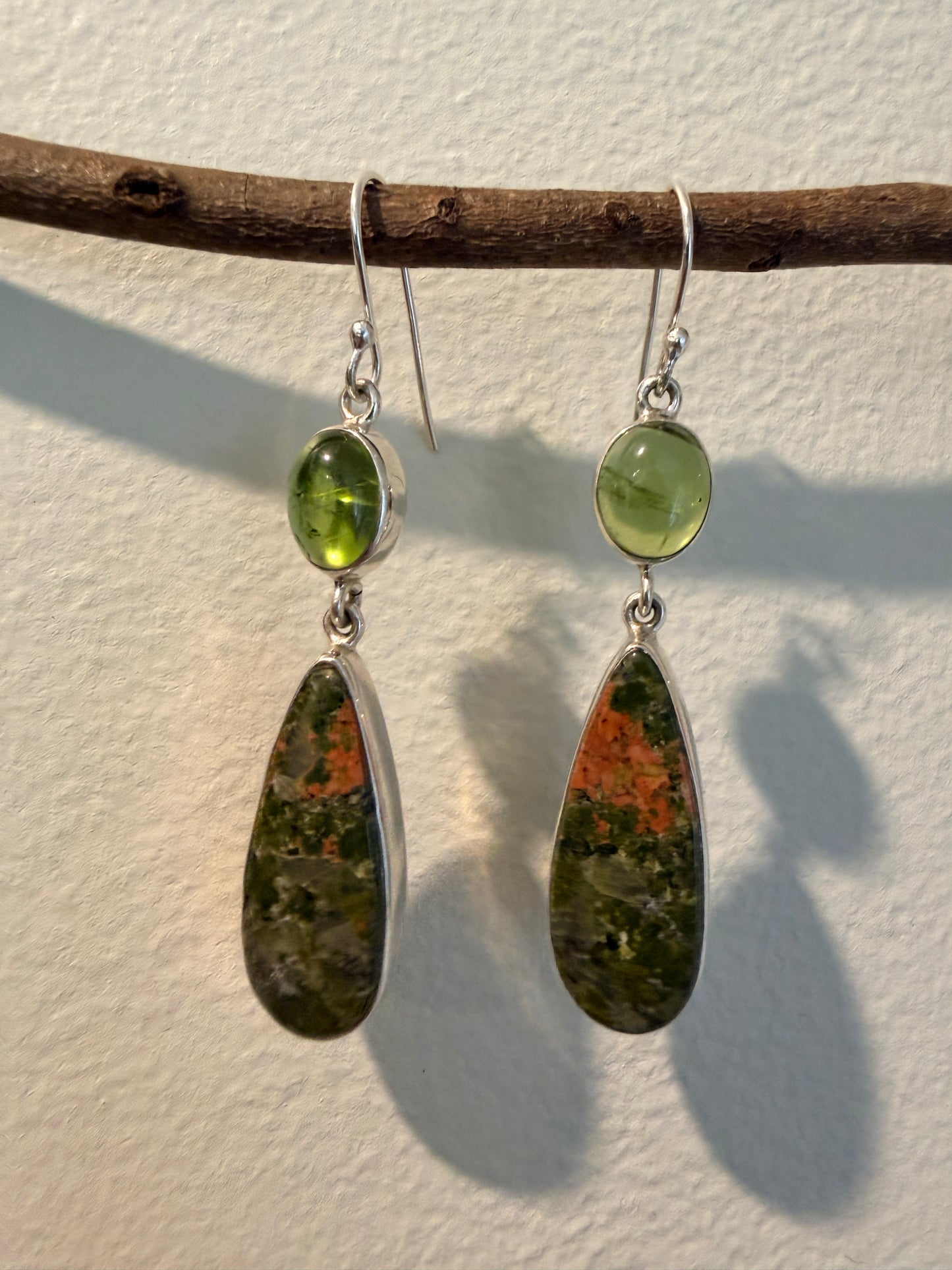 Unakite with Peridot