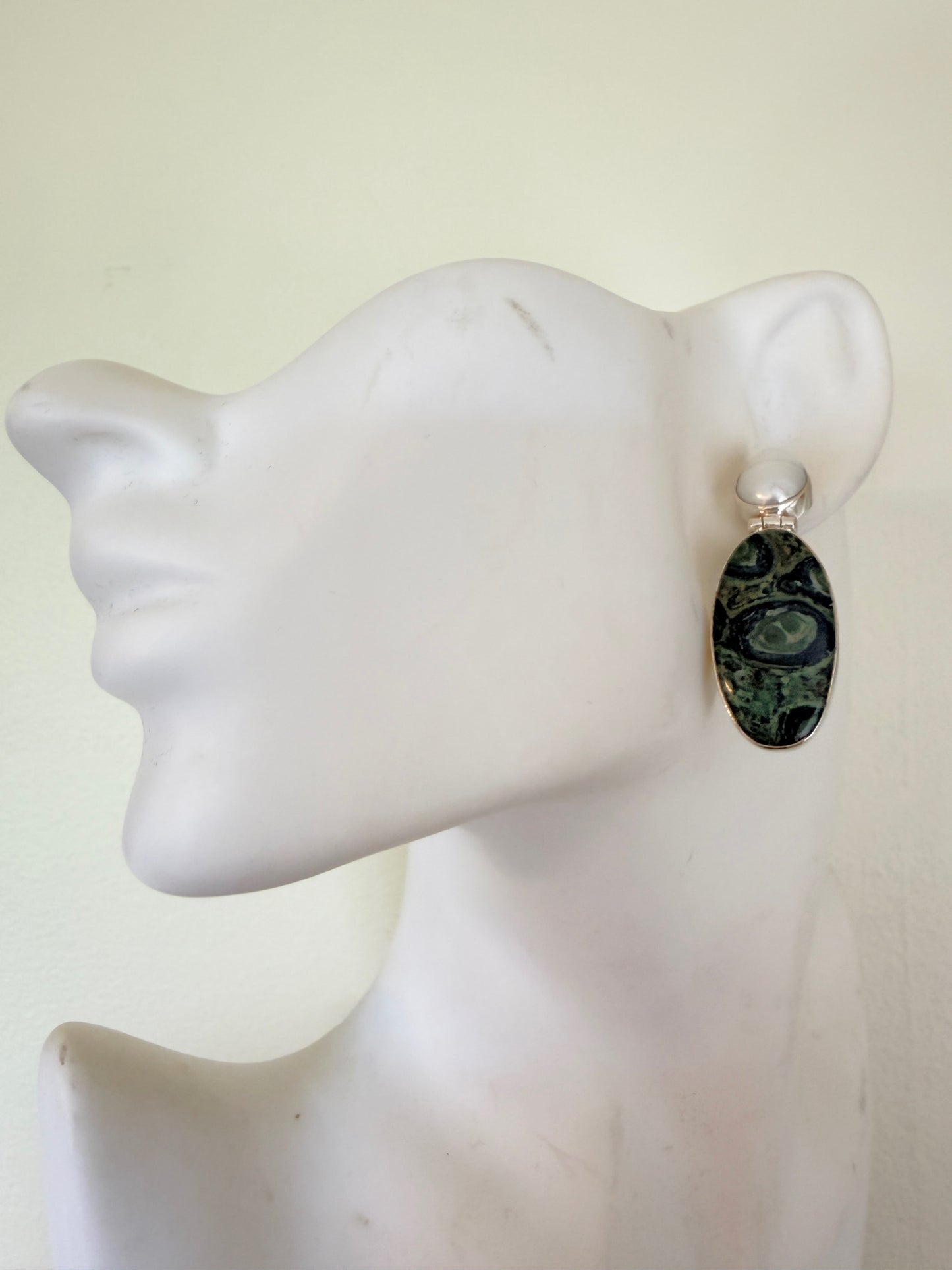 Galaxy Jasper with Baroque pearl