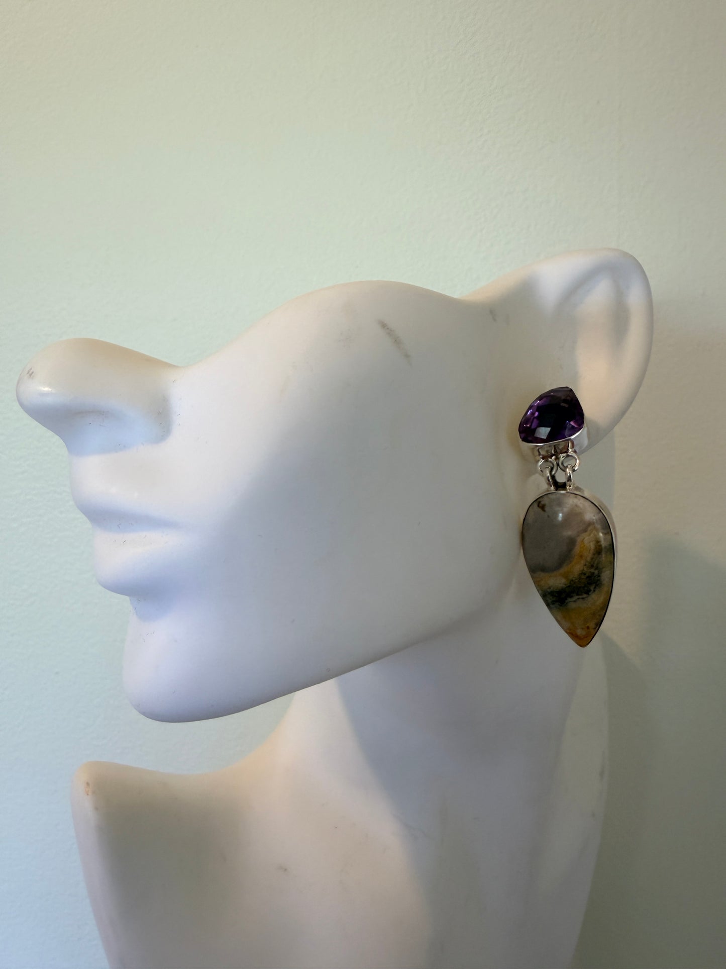 Amethyst with Bumblebee Jasper