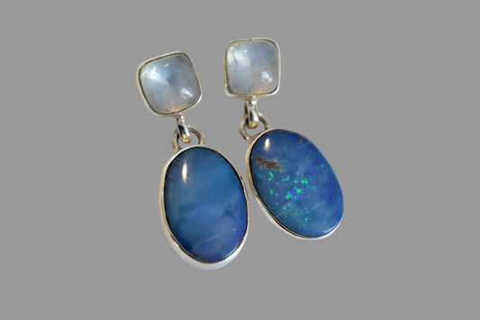 Australian opal with moonstone