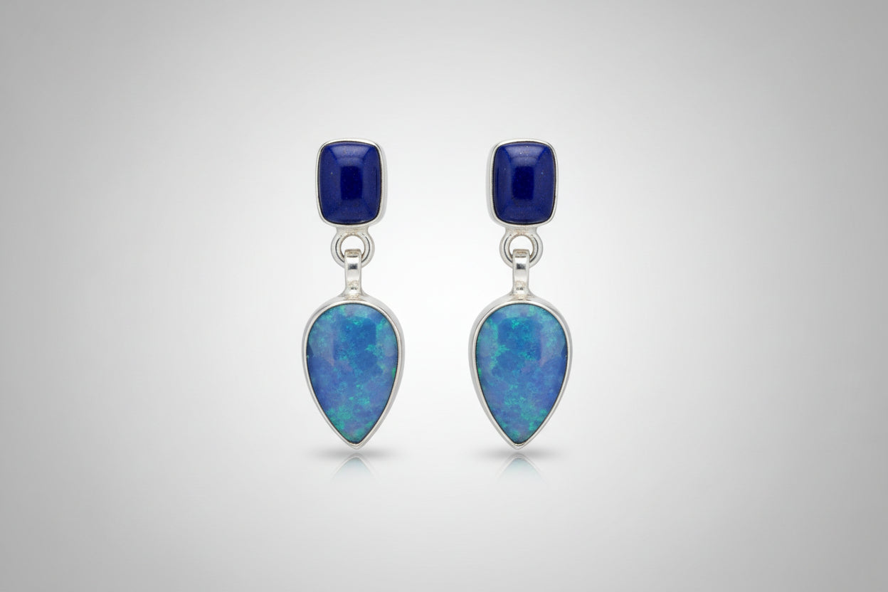 Lapis Lazuli with Australian boulder Opal