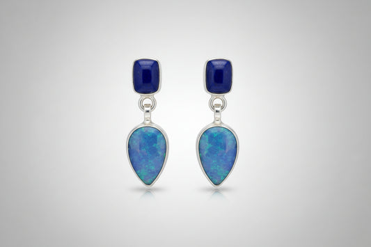 Lapis Lazuli with Australian boulder Opal