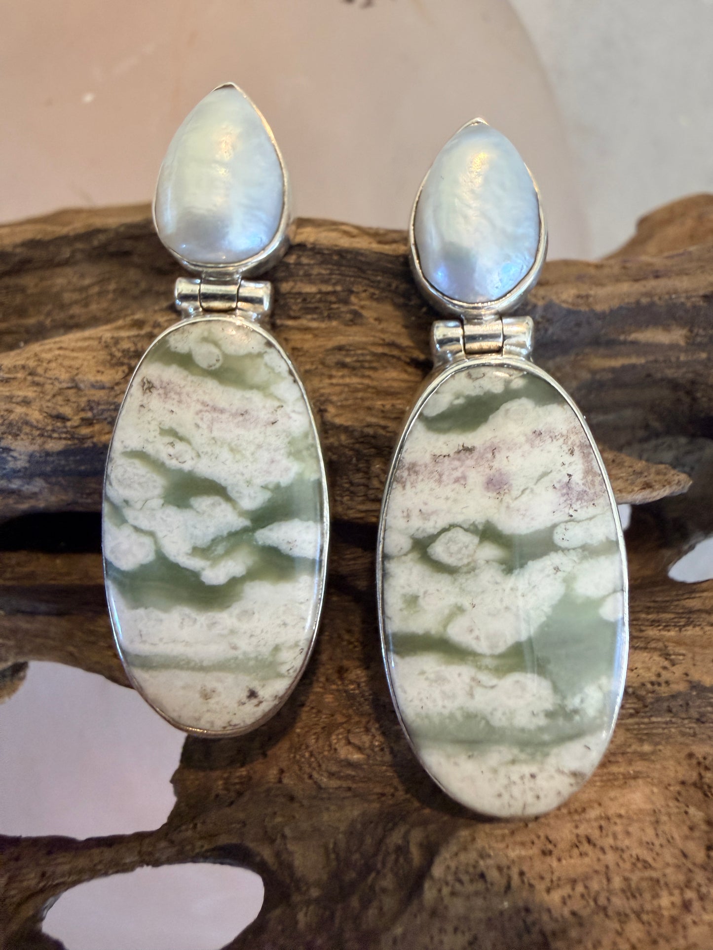 Baroque Pearl with Peace Jade