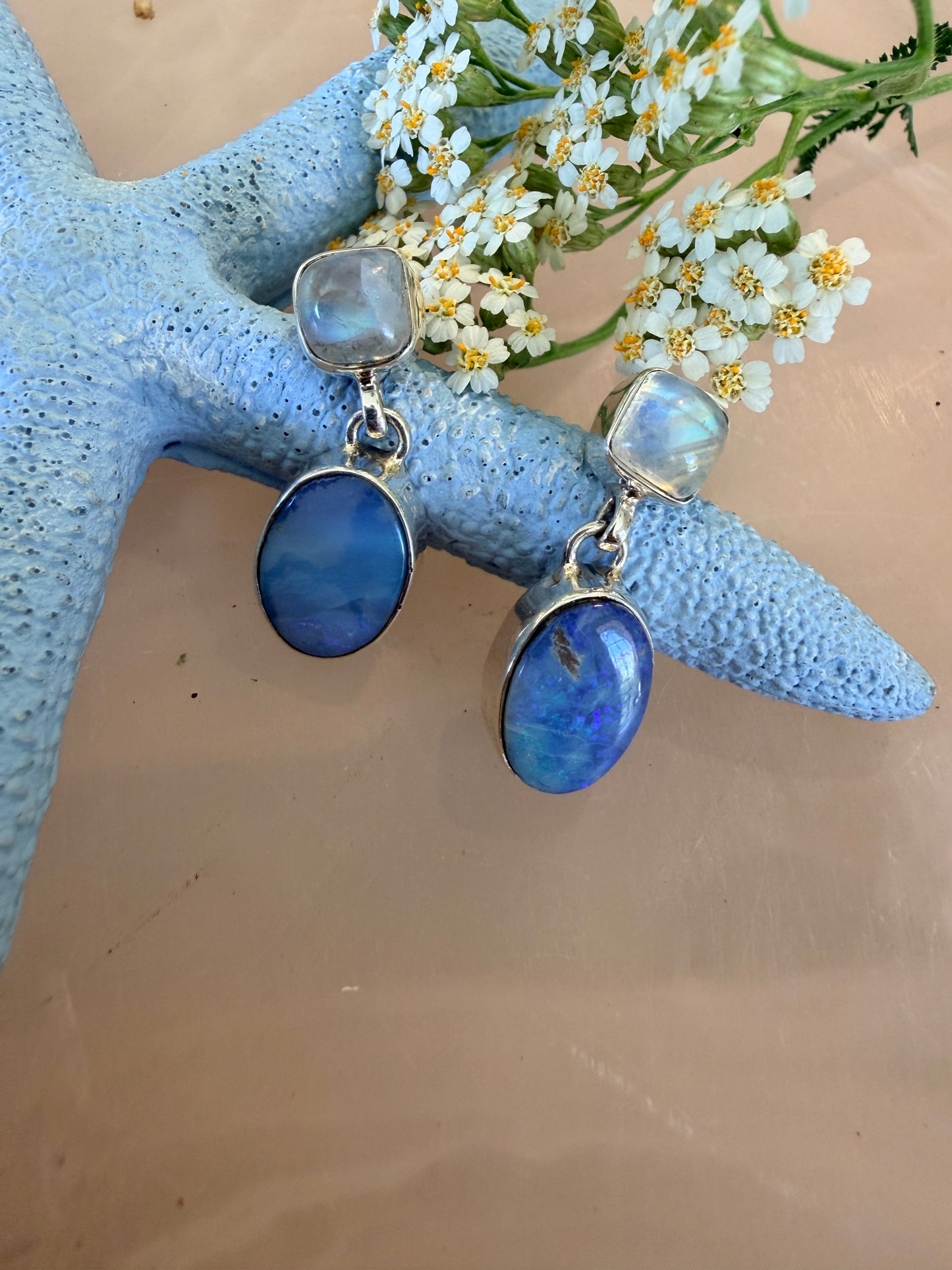 Australian opal with moonstone