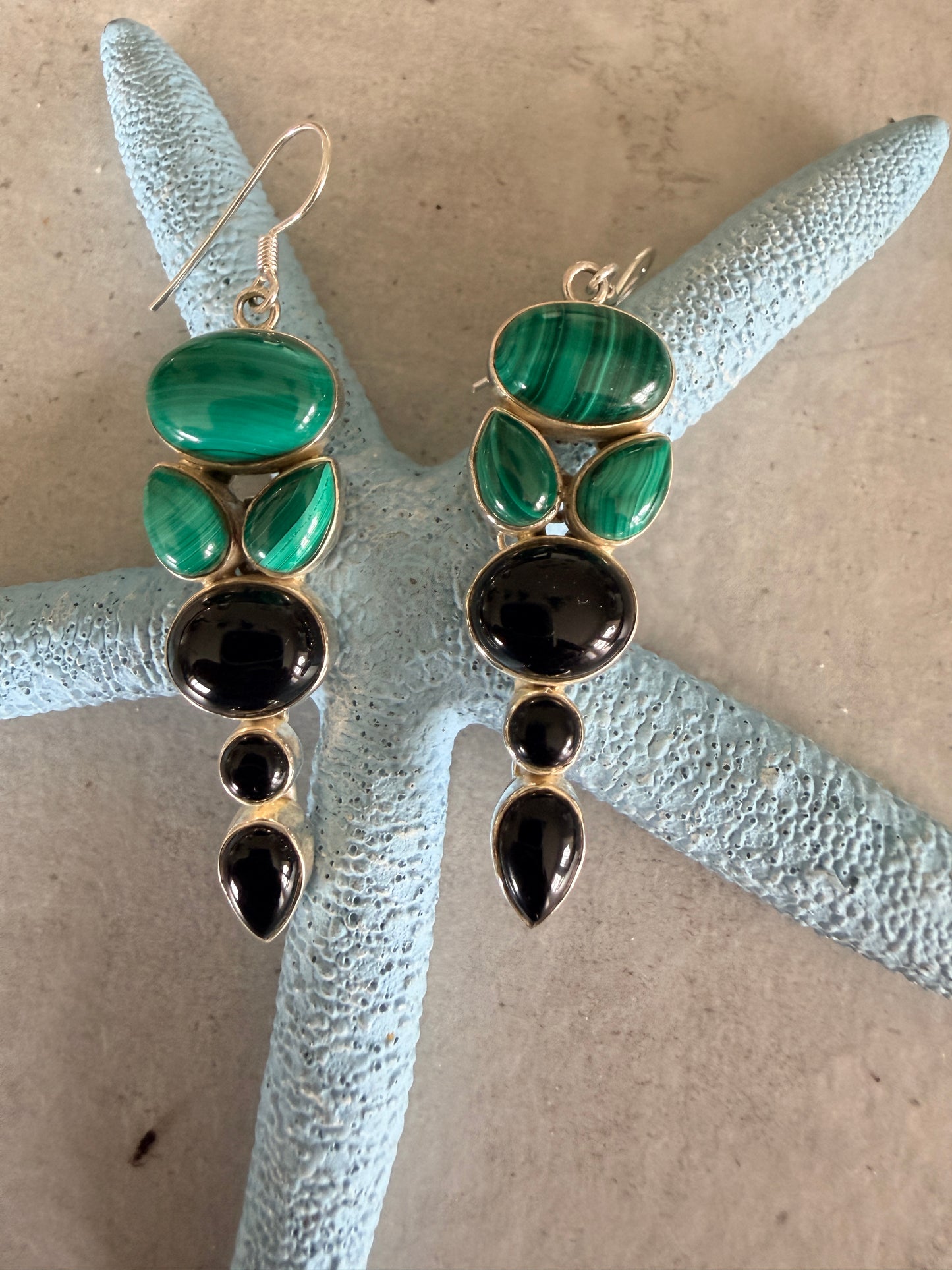 Malachite with Black Onyx
