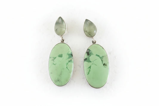 Green Kyanite with Lemon Chrysoprase