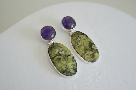 Forest Jasper with Amethyst