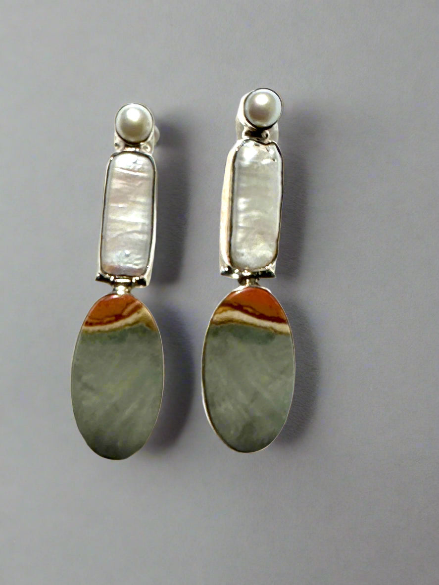 Calicrom Jasper with Pearl