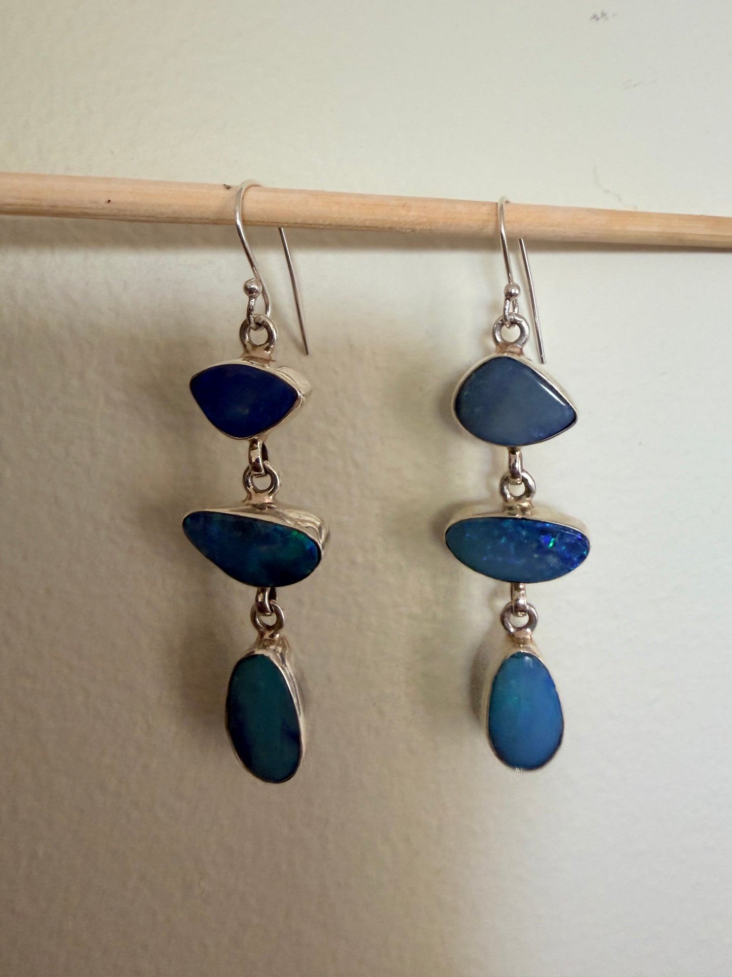 Australian Boulder Opal Danglers