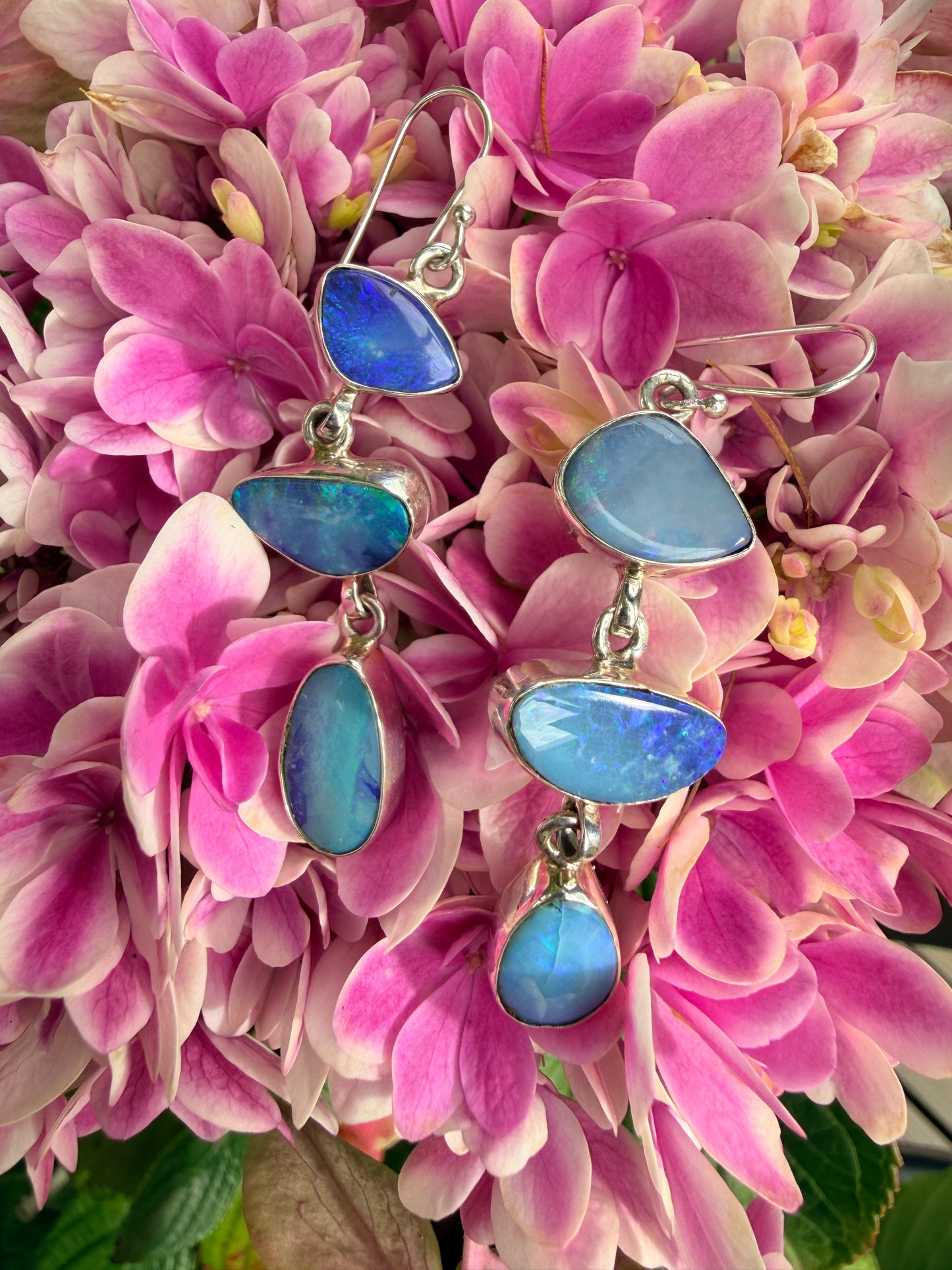 Australian Boulder Opal Danglers