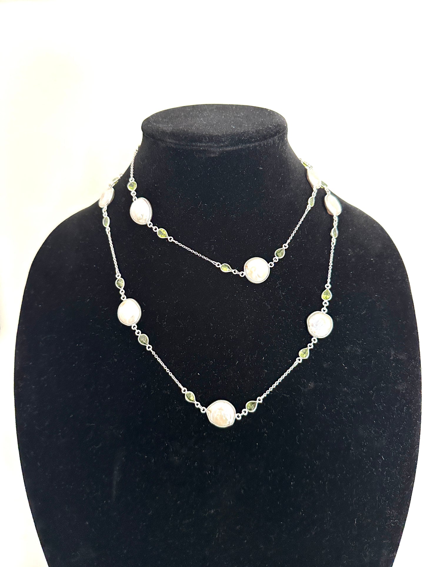 Pearl with Peridot