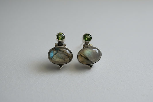 Labradorite with Peridot