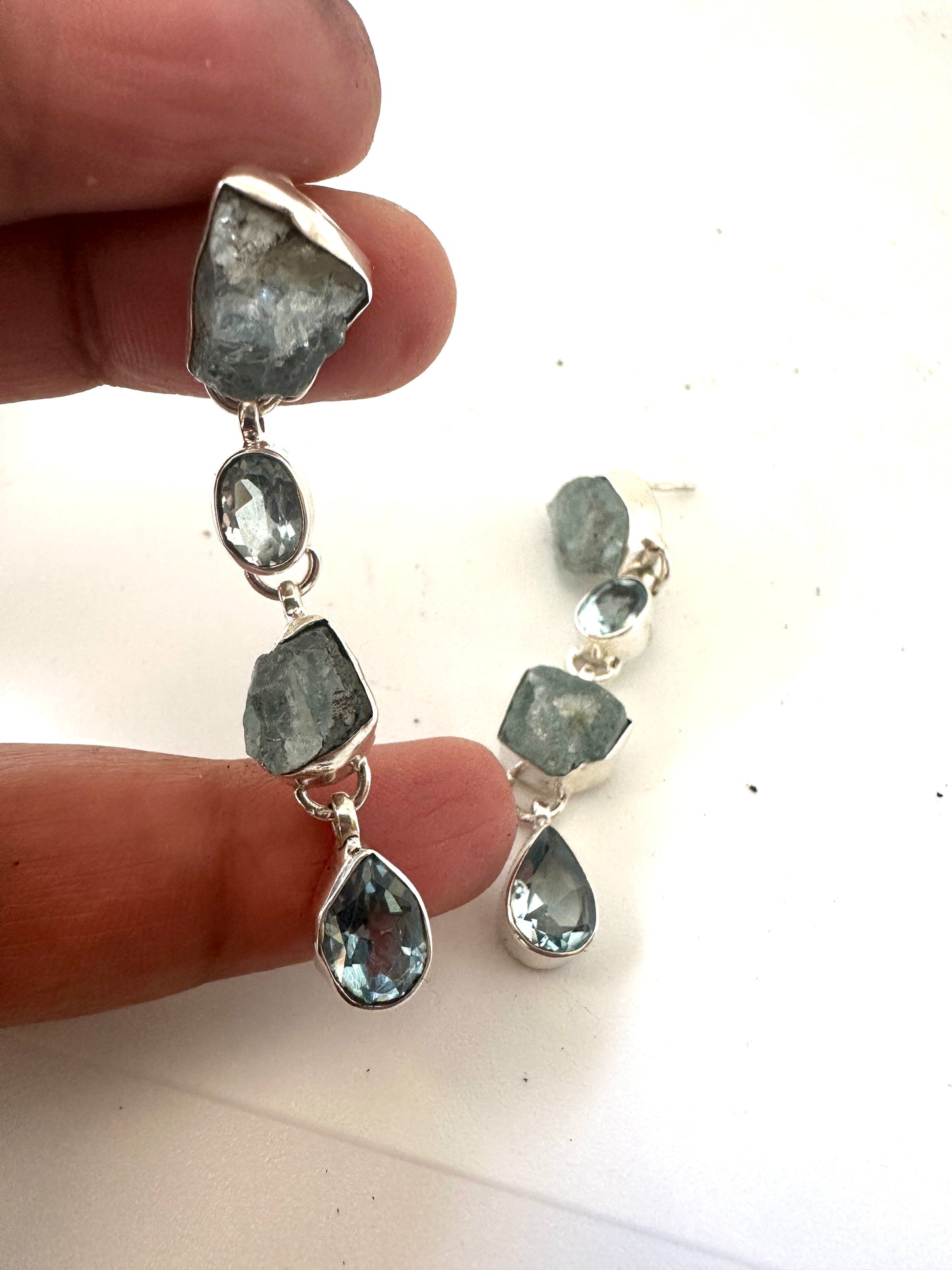 Raw Aquamarine with Blue Topaz