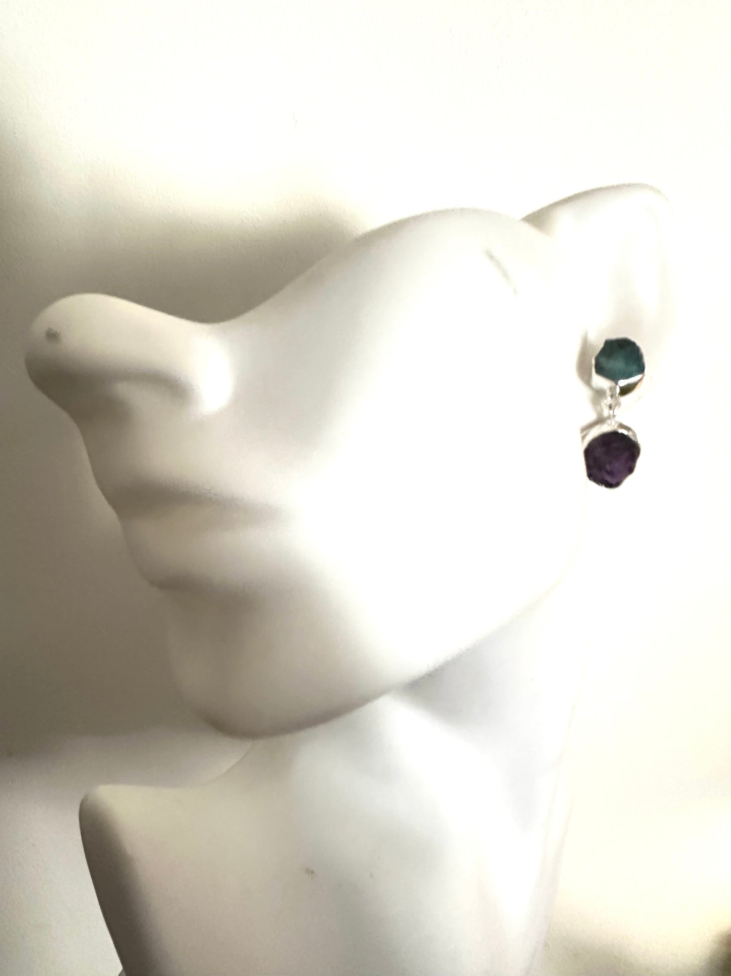 Apatite with amethyst