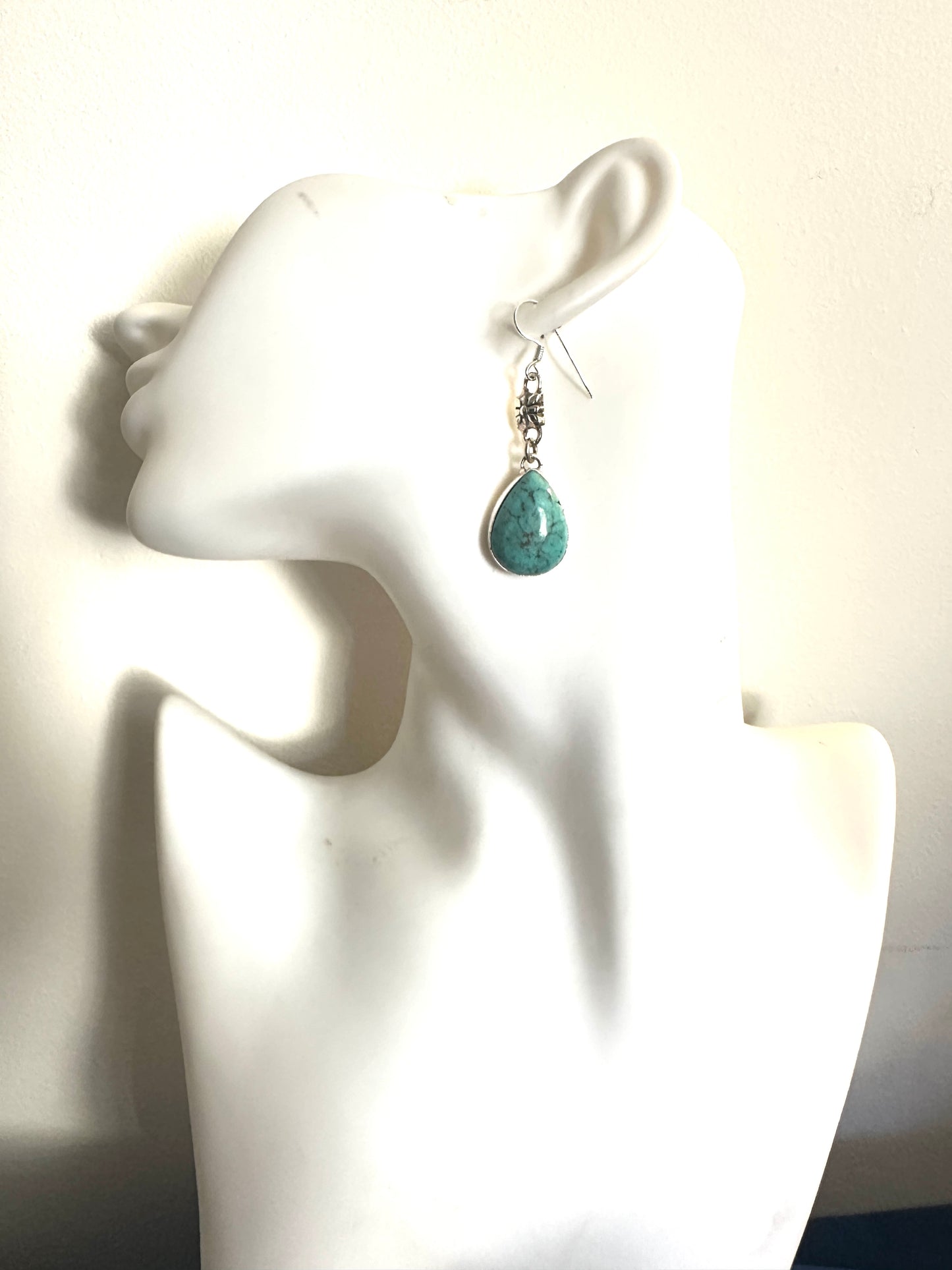 Turquoise with Silver Bead