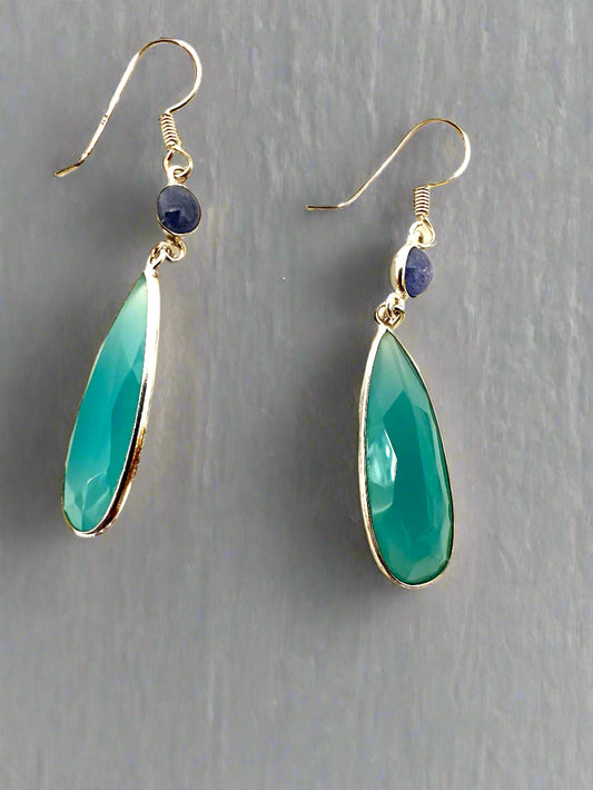 Blue Chancedony with Tanzanite