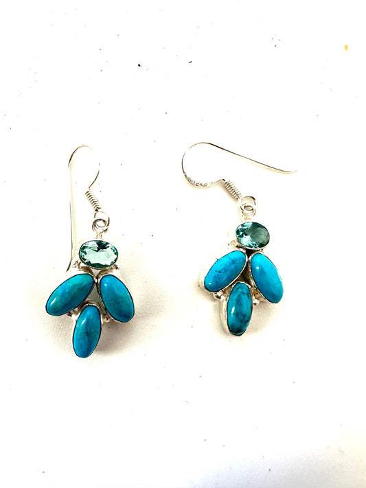 Blue Topaz with Turquoise
