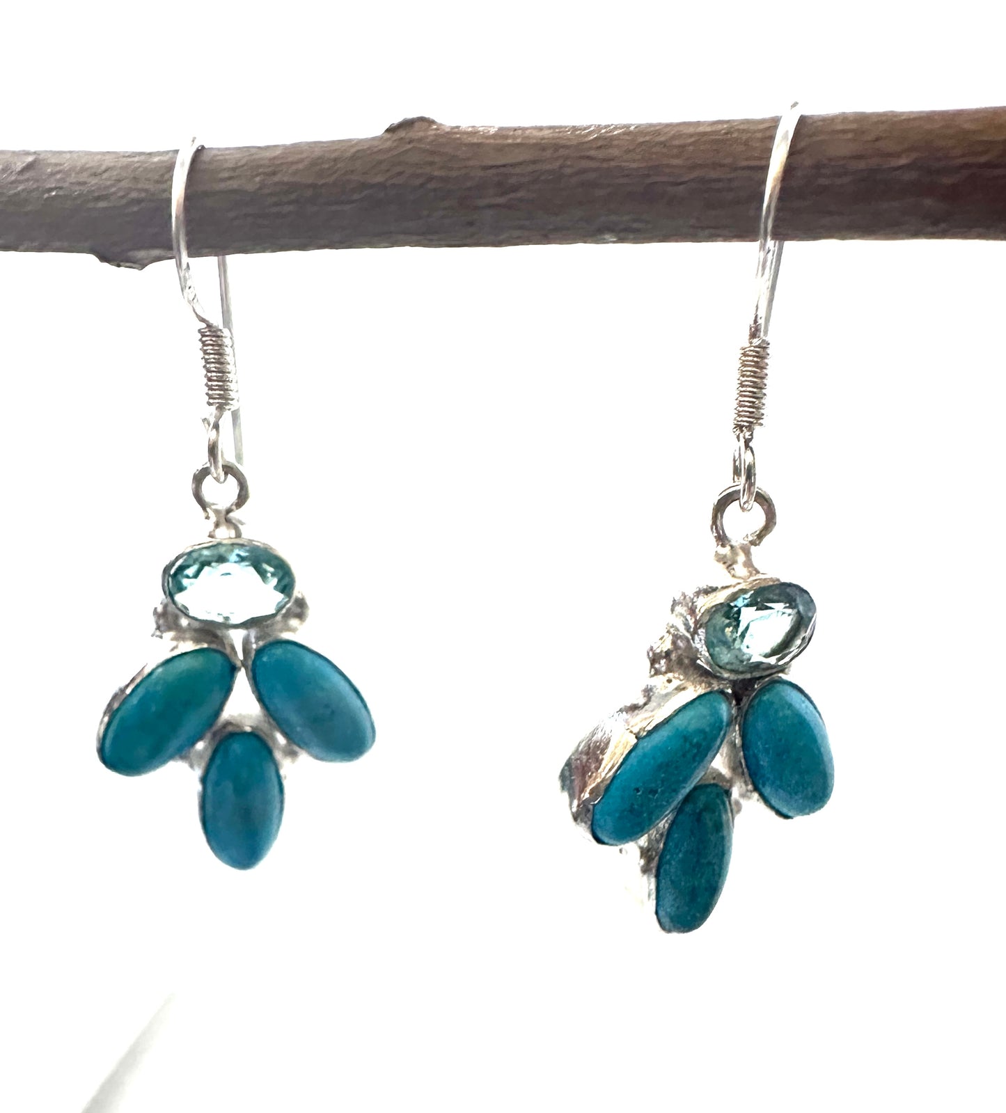Blue Topaz with Turquoise