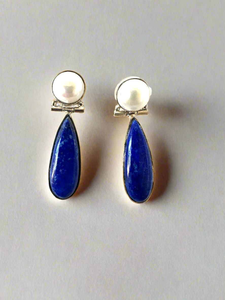 Lapis Lazuli with Pearl