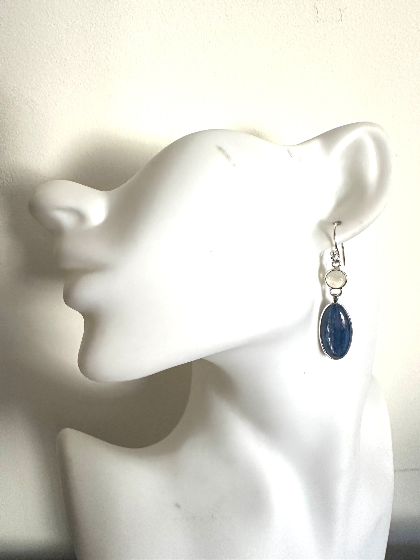 Kyanite with Rainbow Moonstone