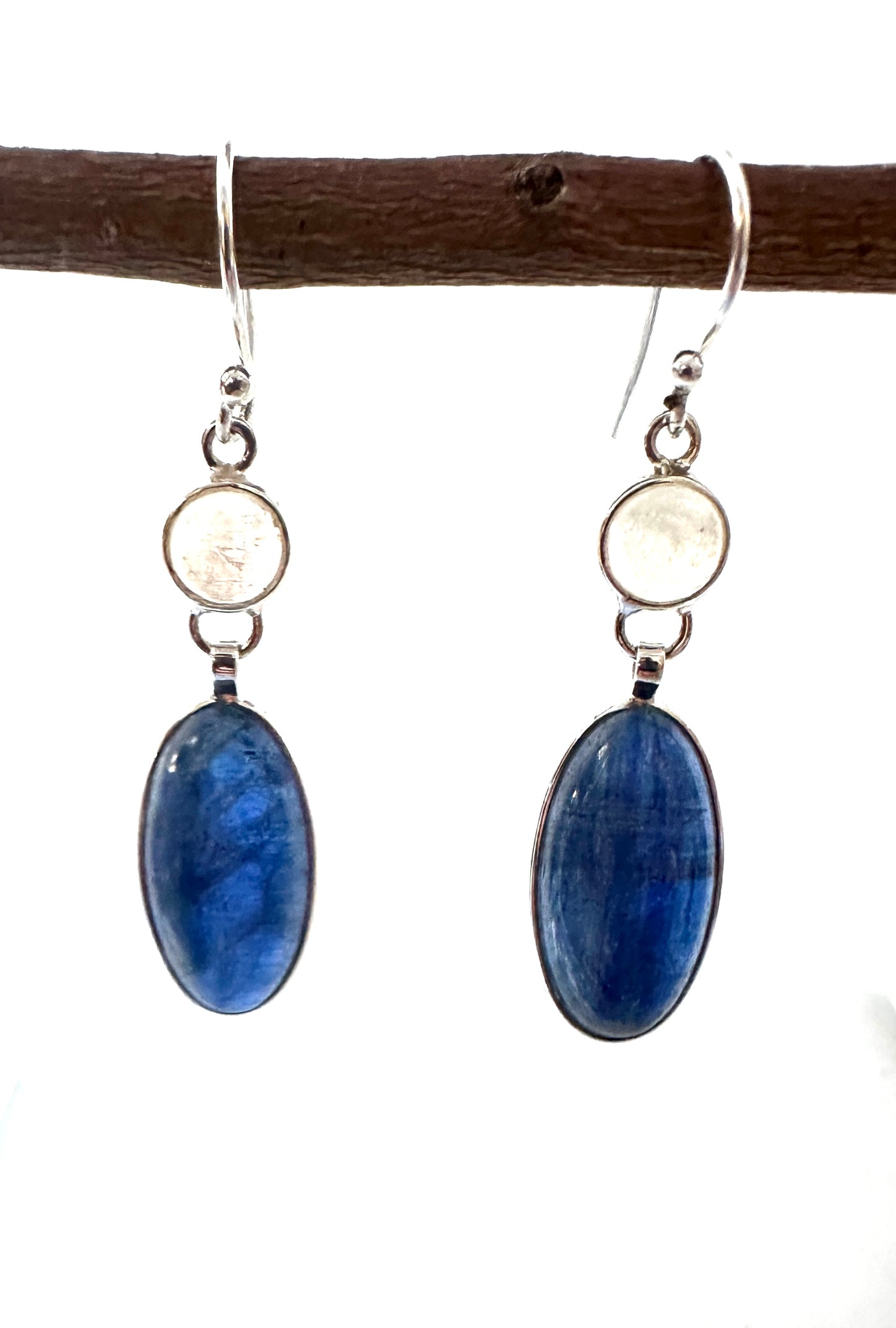 Kyanite with Rainbow Moonstone