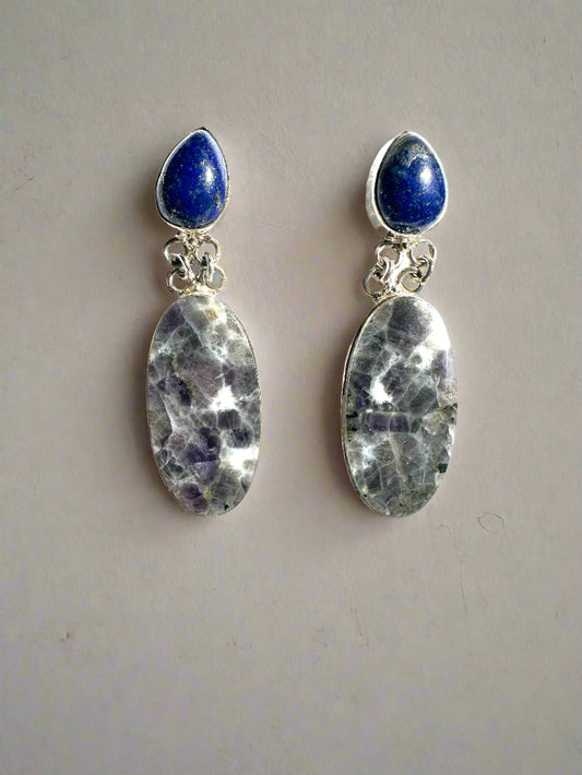 Lapidolite with Lapis Lazuli