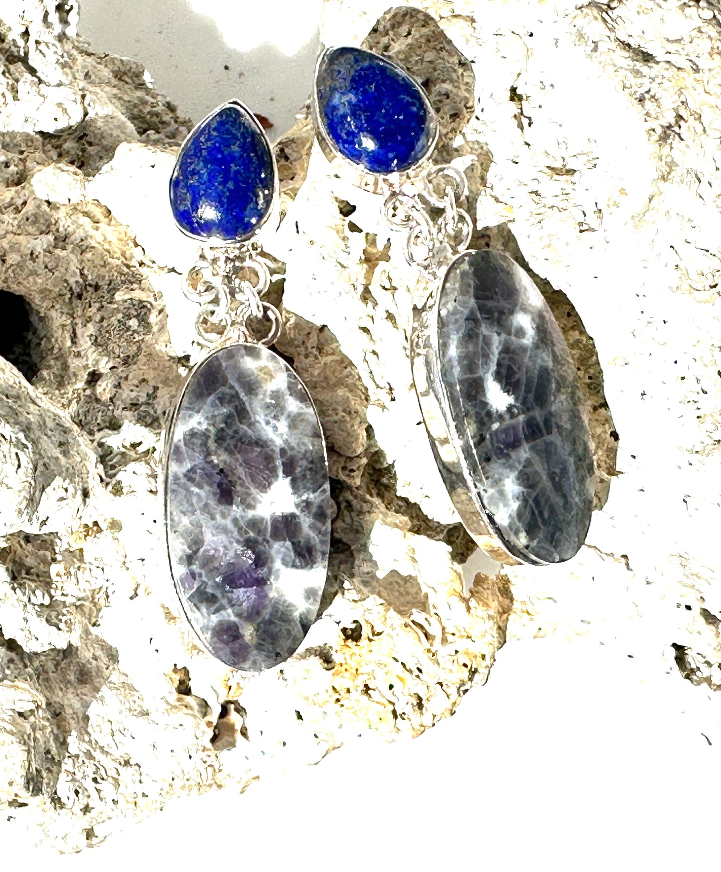 Lapidolite with Lapis Lazuli