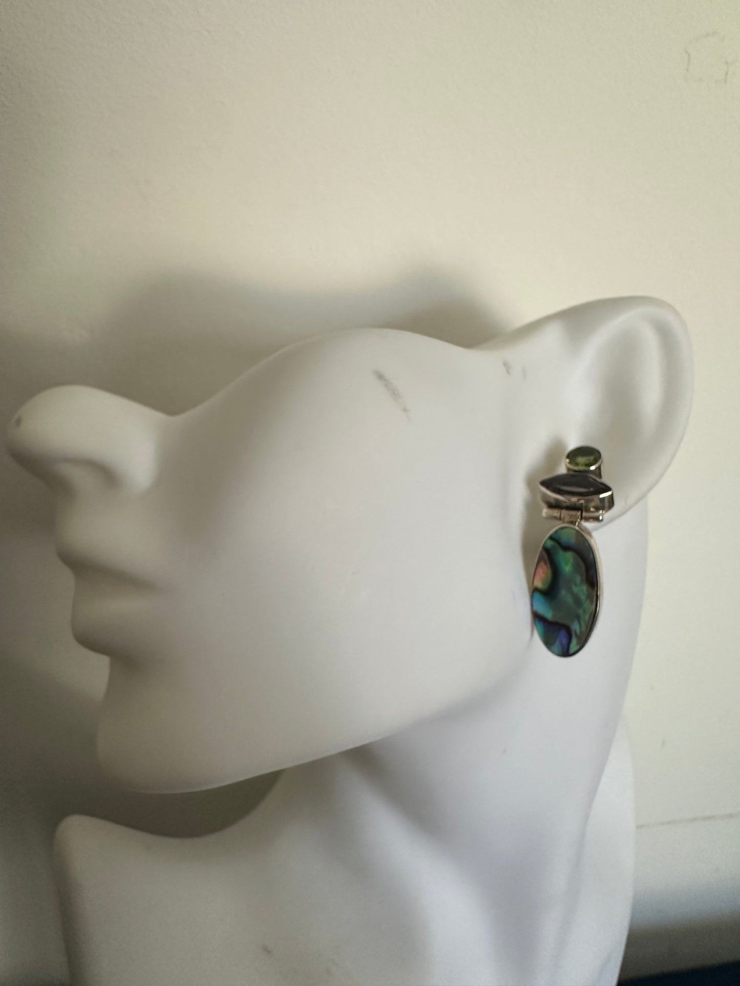 Abalone with Amethyst and Peridot