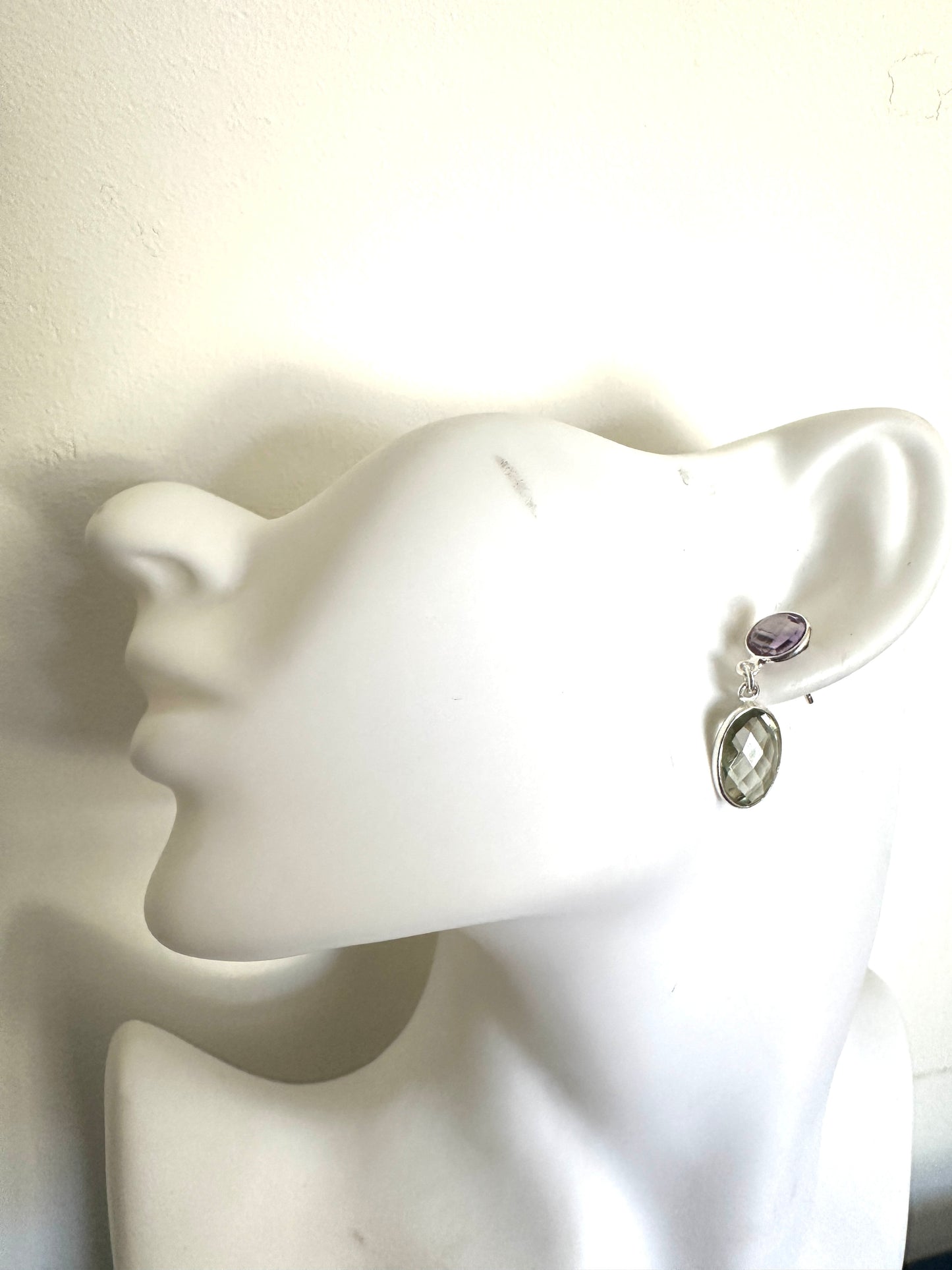 Green Amethyst with Amethyst
