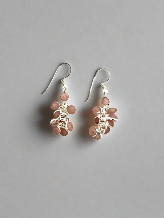 Rose quartz grapes