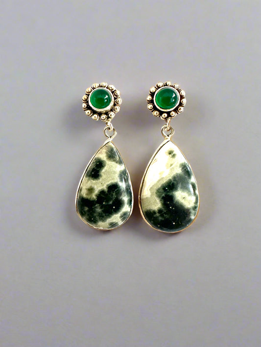 Moss Agate with Green Onyx